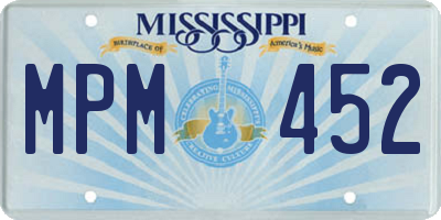 MS license plate MPM452
