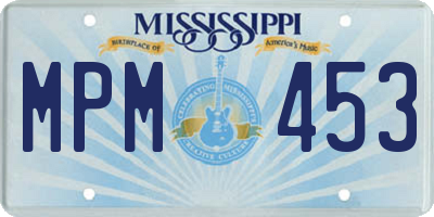 MS license plate MPM453