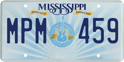 MS license plate MPM459