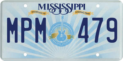 MS license plate MPM479