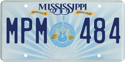 MS license plate MPM484