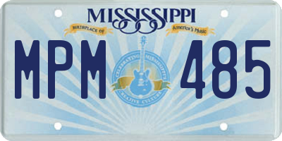 MS license plate MPM485