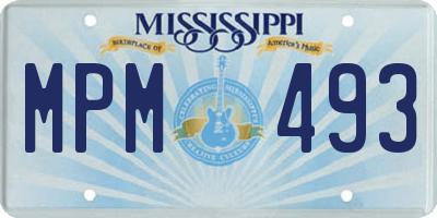 MS license plate MPM493
