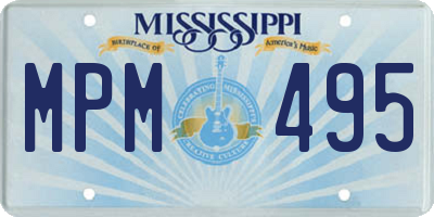 MS license plate MPM495