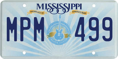 MS license plate MPM499