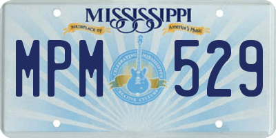 MS license plate MPM529