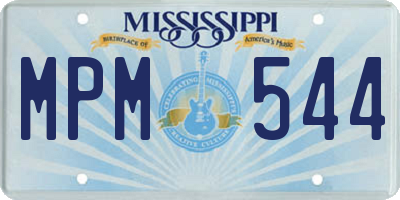 MS license plate MPM544
