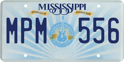 MS license plate MPM556
