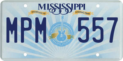 MS license plate MPM557