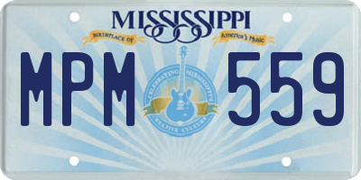 MS license plate MPM559