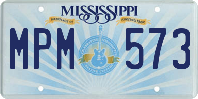 MS license plate MPM573
