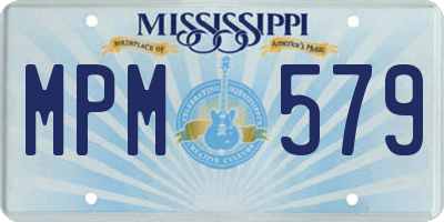 MS license plate MPM579