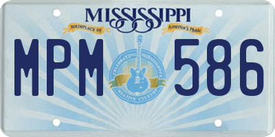 MS license plate MPM586