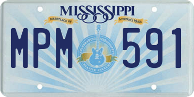 MS license plate MPM591