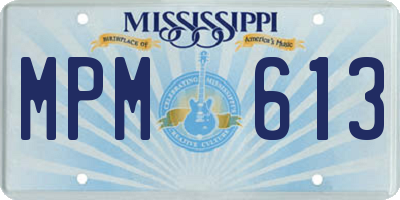 MS license plate MPM613