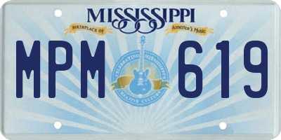 MS license plate MPM619