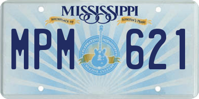 MS license plate MPM621