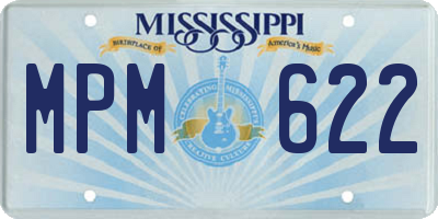 MS license plate MPM622
