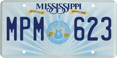 MS license plate MPM623