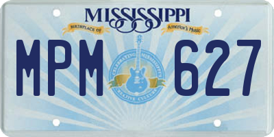 MS license plate MPM627
