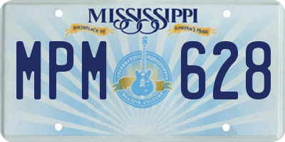 MS license plate MPM628