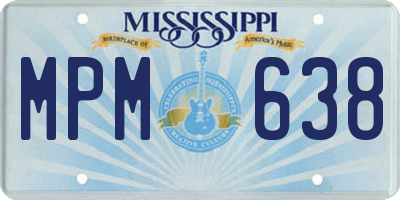MS license plate MPM638