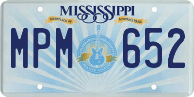 MS license plate MPM652