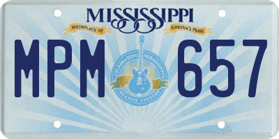 MS license plate MPM657