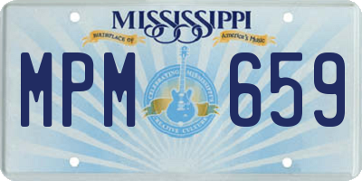 MS license plate MPM659