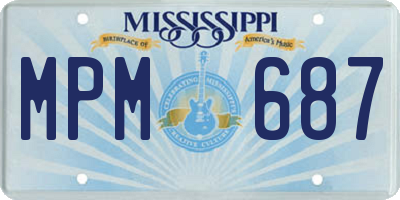 MS license plate MPM687