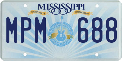 MS license plate MPM688