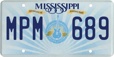 MS license plate MPM689