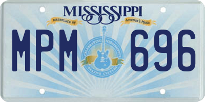 MS license plate MPM696