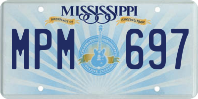 MS license plate MPM697