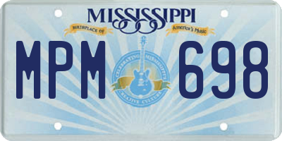 MS license plate MPM698