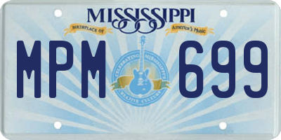 MS license plate MPM699