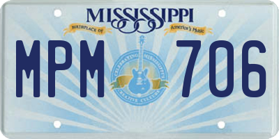 MS license plate MPM706