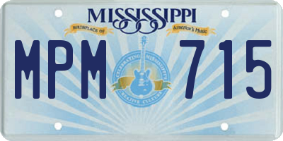 MS license plate MPM715