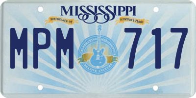 MS license plate MPM717