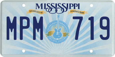 MS license plate MPM719