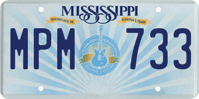 MS license plate MPM733