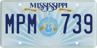 MS license plate MPM739