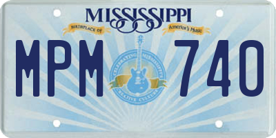 MS license plate MPM740