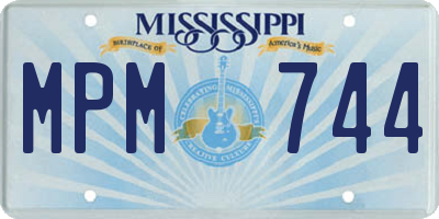 MS license plate MPM744
