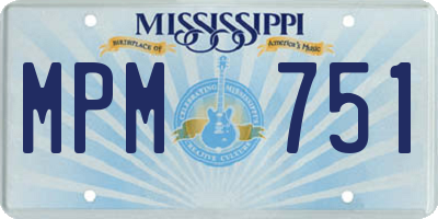 MS license plate MPM751