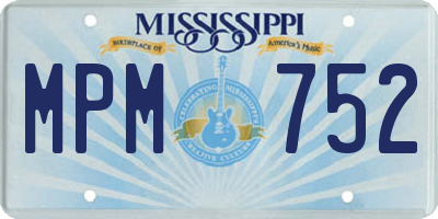 MS license plate MPM752