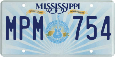 MS license plate MPM754