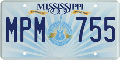 MS license plate MPM755