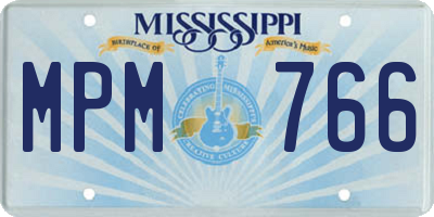 MS license plate MPM766
