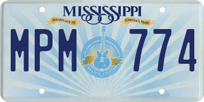 MS license plate MPM774